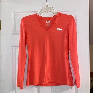 FILA workout top, long sleeve